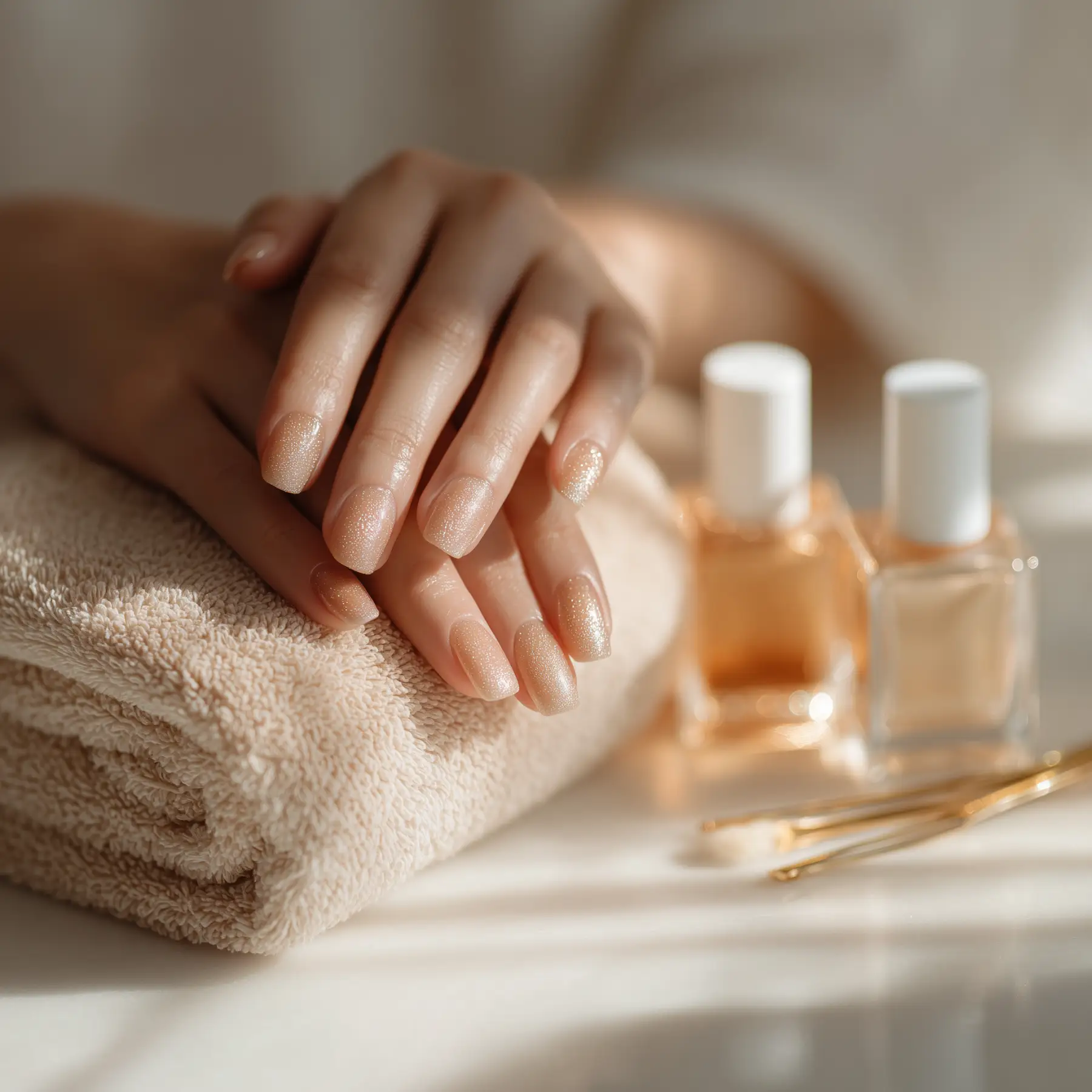 Emphasise naturalness with a short manicure